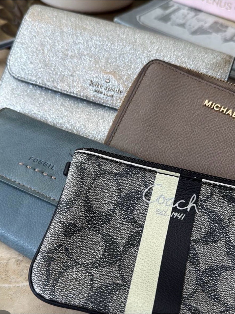 Coach Kate Spade Michael Kors Fossil 4 pc Bundle